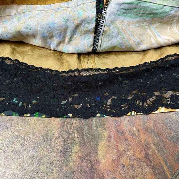 Edme & Esyllte Anthropologie Floral Botanical Print Mini Lined Zipper Back Skirt - Picture 5 of 9